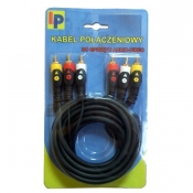 KABEL VIDEO 3RCA-3RCA CINCH 1.8M 00130