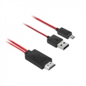 ADAPTER HDMI-MICROMHL+USB HTC SAMSUNG 1.5M 00096