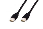 KABEL USB-USB A-A 1M AK-300100-010-S