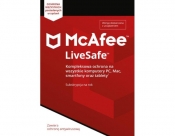 PROGRAM ANTYWIRUSOWY MCAFEE LIVESAFE 1U 12M