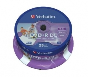 CDR DVD+R VERBATIM 8.5GB DOUBLE LAYER PRINTABLE