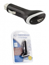 ADOWARKA SAMOCHODOWA USB 1.0A ESPERANZA EZ105