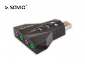 KARTA DZWIKOWA NA USB 7.1 4xJACK SAVIO AK-08