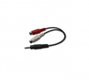 KABEL MINIJACK/2X CINCH RCA 0.2M CCA-406