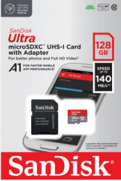 PAMI MICRO SD 128GB SANDISK ULTRA 140MB/s 