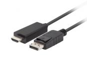 KABEL DISPLAYPORT-HDMI LANBERG 4K 1.0M